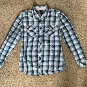Buckle BKE Tailored Fit Plaid Button Down Shirt